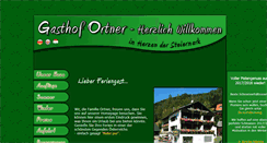 Desktop Screenshot of gasthof-ortner.at