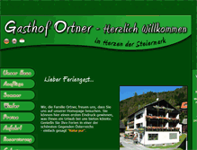 Tablet Screenshot of gasthof-ortner.at